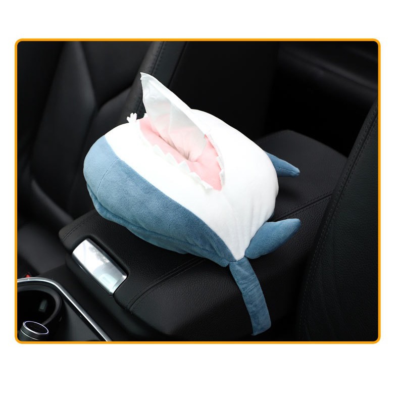 NEW BUTTT Tempat Tisu Tissue Mobil SHARK CORGI dan KUCING gantung belakang Jok dan Armbox