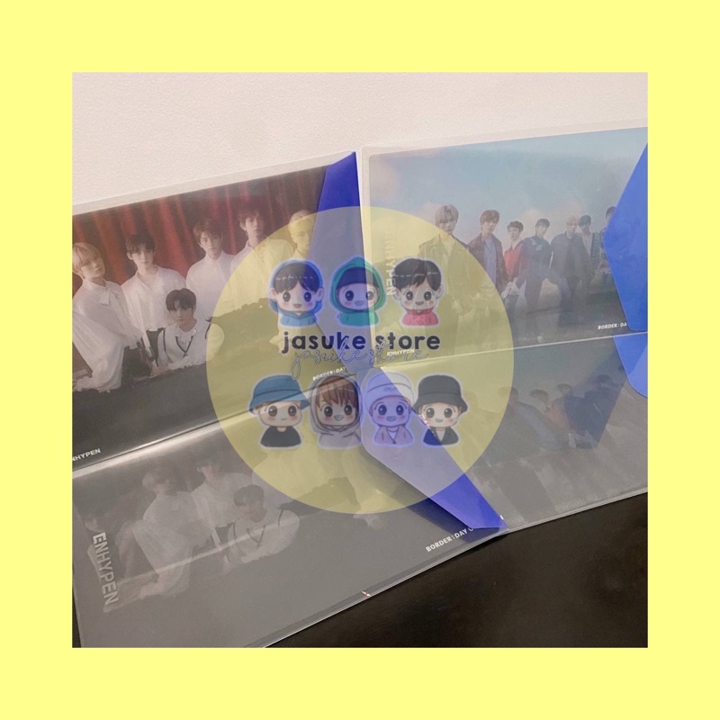 clear poster enhypen pob weverse border : day one with envelope