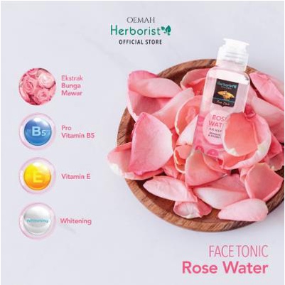 ^ KYRA ^ Herborist Rose Water Air Mawar Cleansing Milk Moisturizing - Netto 100 ml