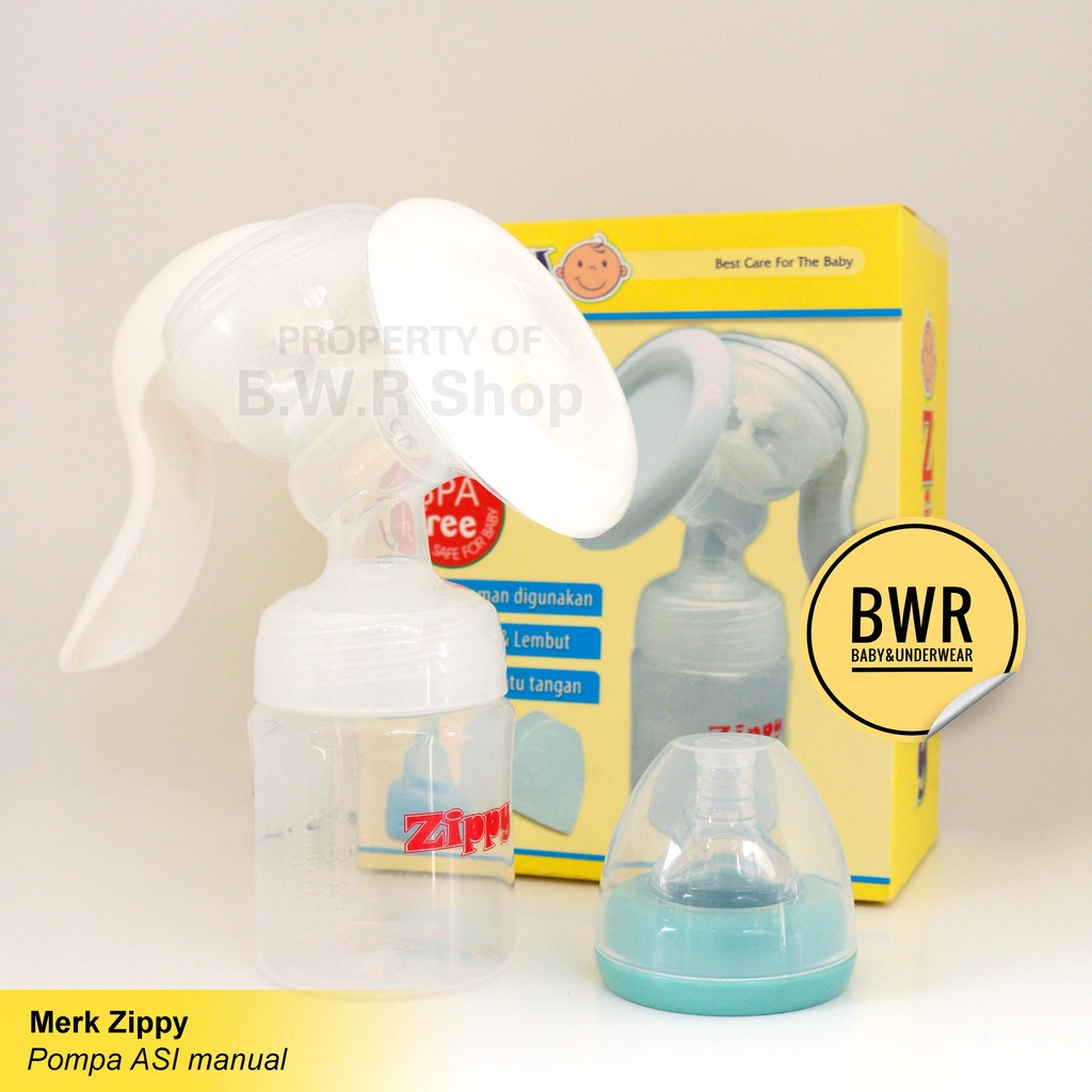 Pompa ASI Manual ZIPPY / Breast Pump Botol Susu BPA Free Ibu Menyusui | Bwr IX