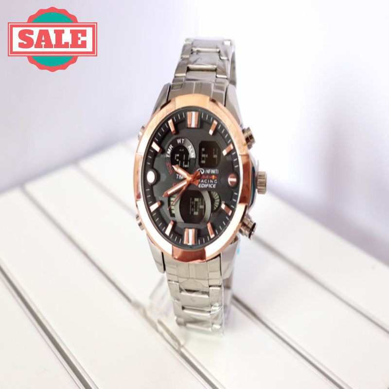 Promo JAM MURAH CASIO EDIFICE EFA 200 SILVER GOLD