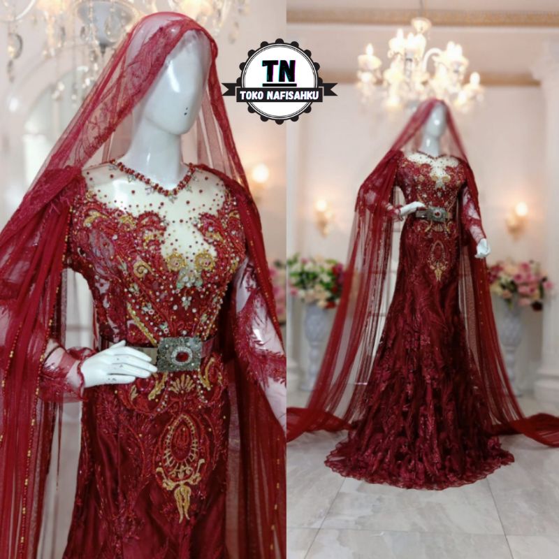 GAUN PENGANTIN MODERN | GAUN AKAD PERNIKAHAN | GAUN PESTA | KEBAYA PENGANTIN MEWAH | GOWN PENGANTIN