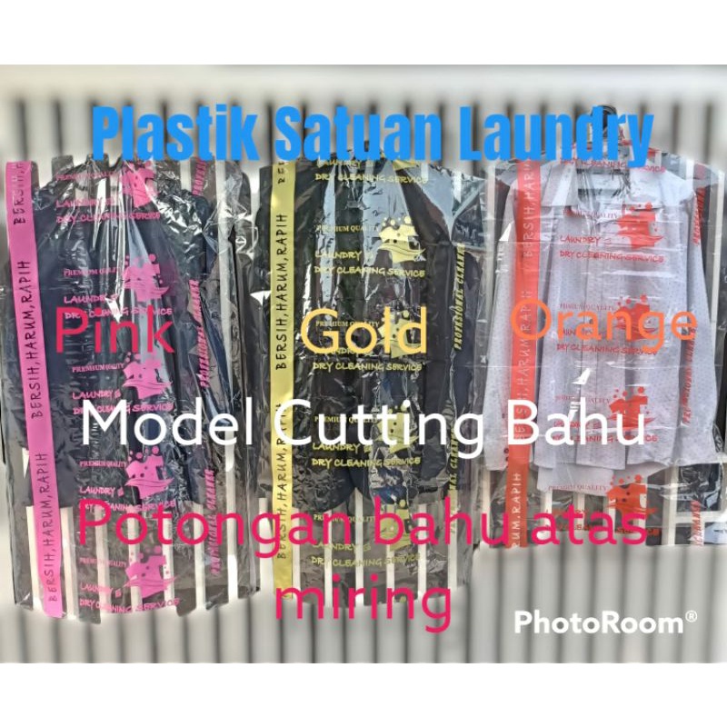 Plastik laundry satuan cutting bahu/ Plastik sablon jas gamis longdress 1kg