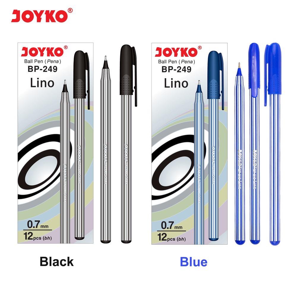 

Ball Pen Pulpen Pena Joyko BP-249 1 Box 12 Pcs Lino 0.7 mm