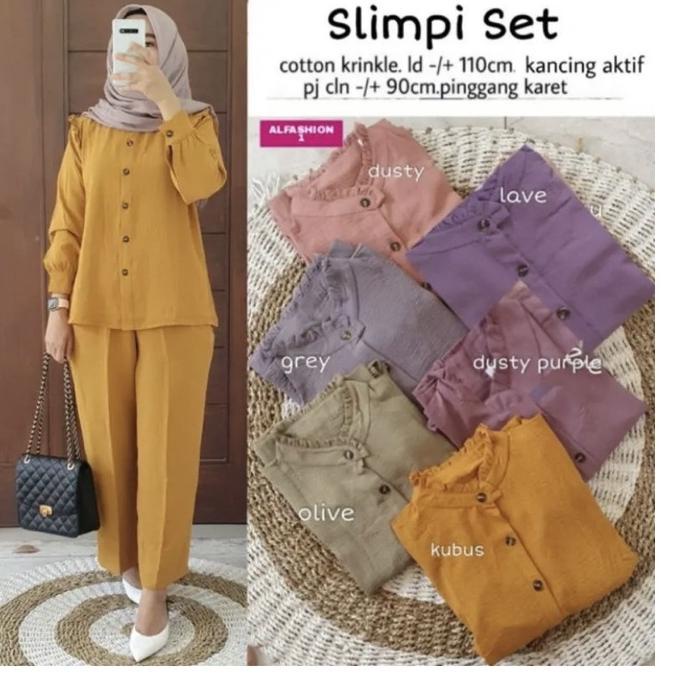 Bagus Dipakai.. SLIMPI SET JUMBO LD 110cm/ SET CRINCLE / SET SLIMPI