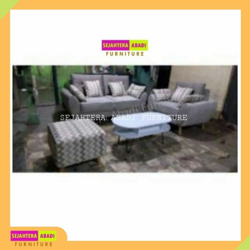Sofa Minimalis 211 RETRO Sayap Premium Sofa Murah Surabaya