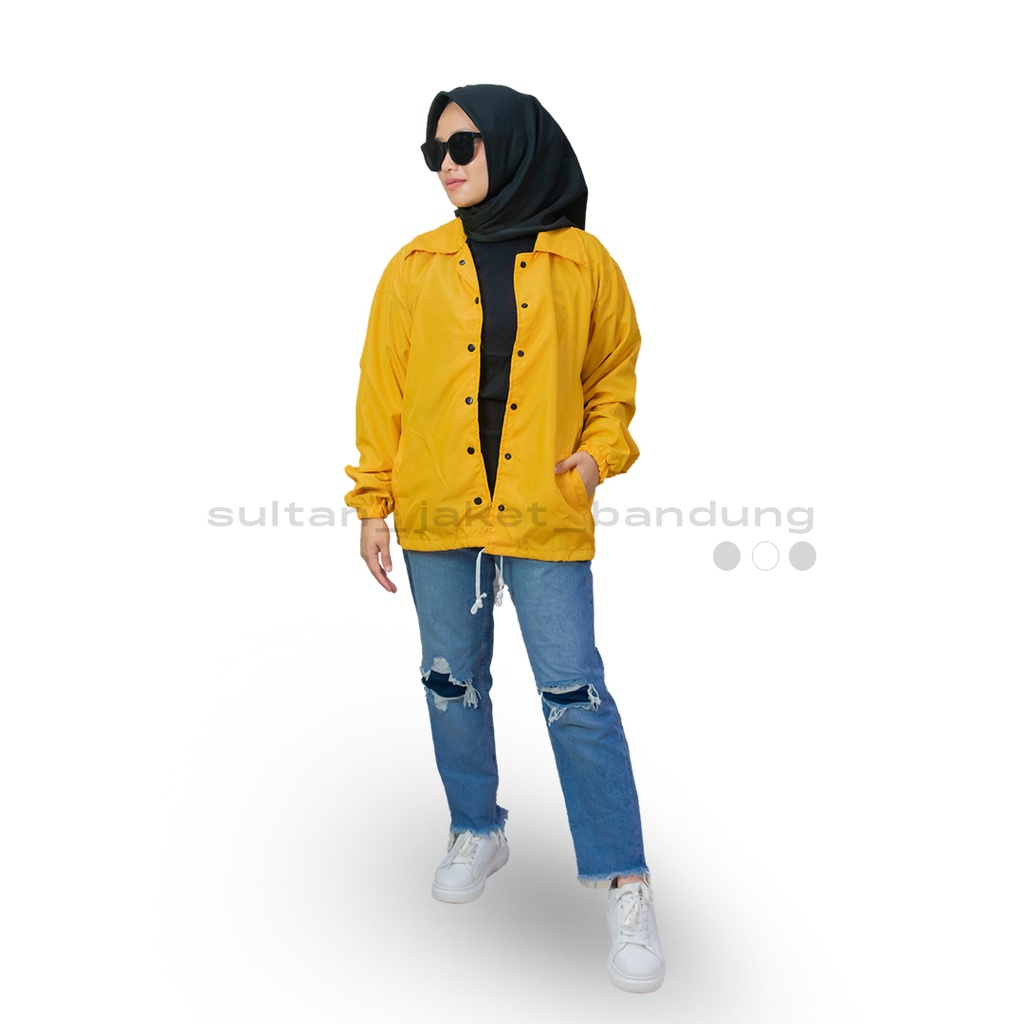 JACKET Coach BASIC MUSTARD II Jaket Coach Polos II jaket  Windbreakers model TRENDY