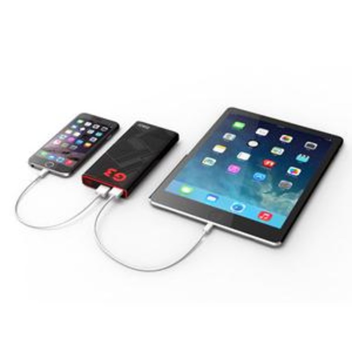 MF. Vivan Power Bank Robot RT G3 11000mAh PowerBank Black Red Murah