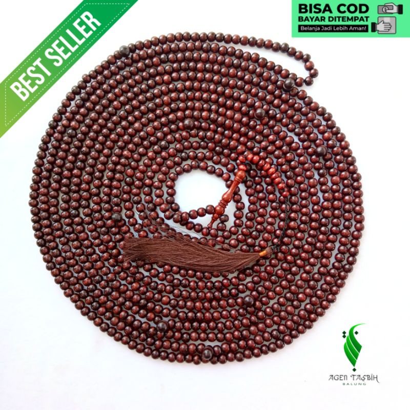 Tasbih Kayu 1000 Butir Walikukun 8mm Super