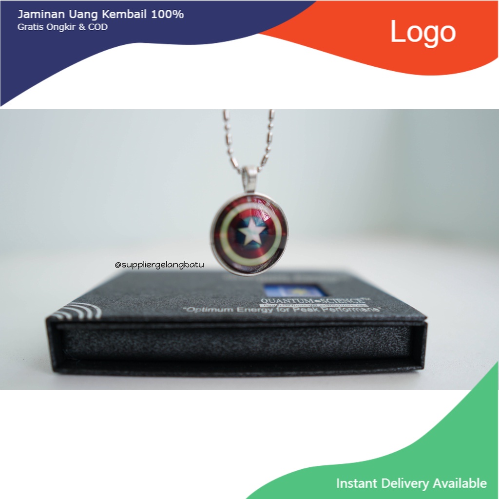 ORIGINAL kalung kapten amerika scalar edition energi ion negatif 2000 korea