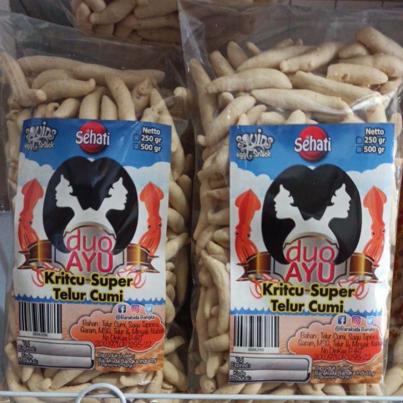 

Kricu super telor cumi Duo Ayu 200gr