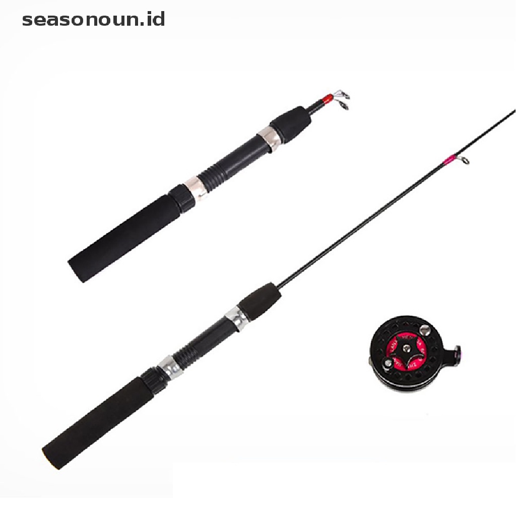 (seasonoun) Joran Pancing Teleskopis Mini Portable Untuk Memancing Di Es / Musim Dingin