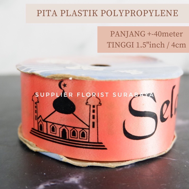 pita polypropylene selamat hari raya idul fitri lebaran 40 meter