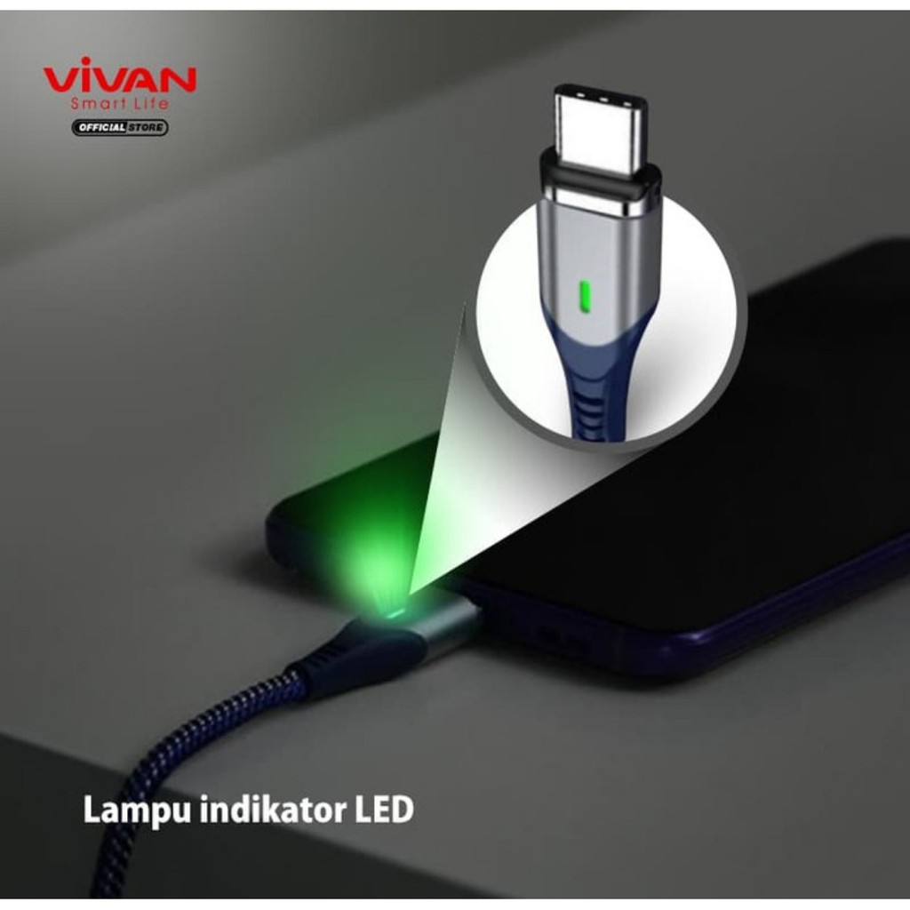 Vivan MGC100 Data Cable TYPE C Android Magnetic kabel Charging