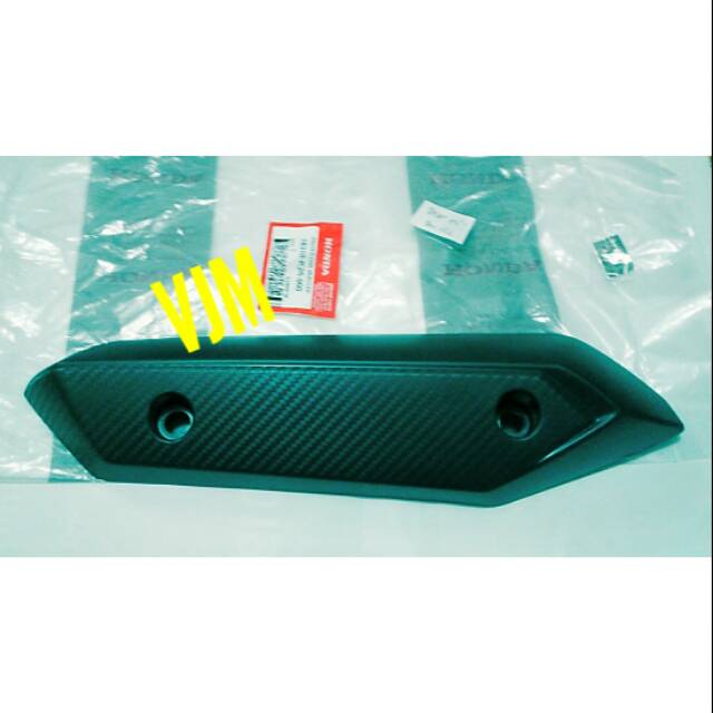 COVER TUTUP TAMENG PELINDUNG KNALPOT BEAT FI  2013 2015 ORI AHM