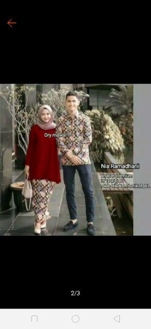 Maura Couple - Sania Ruffle Batik Couple Ori Ndoro Jowi Dnt Garansi Termurah Shopee -couple Clarisa