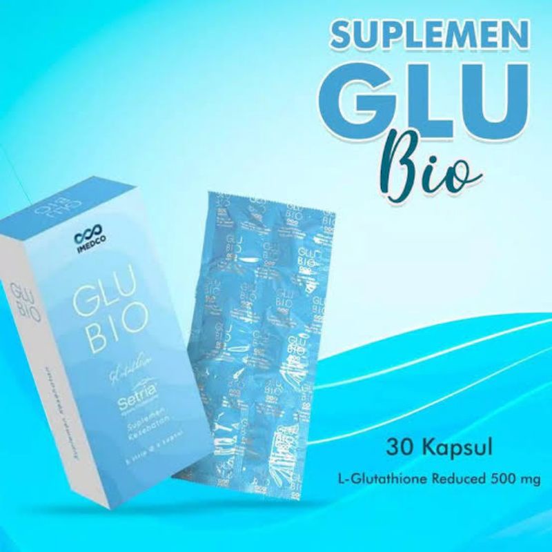 glubio vitamin kulit glu bio capsules 30's 30 kapsul imedco capsule / box