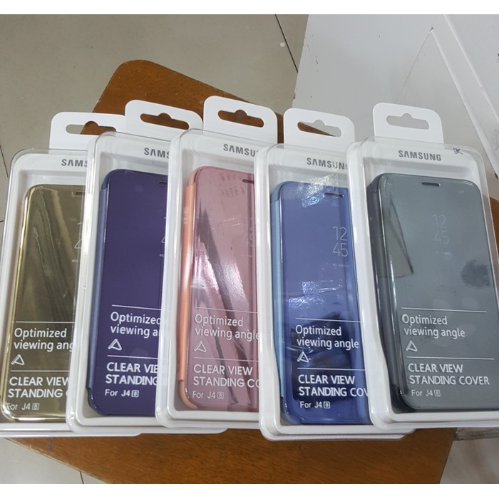 SAMSUNG NOTE 9 Clear View Standing Flip Smart Case Casing