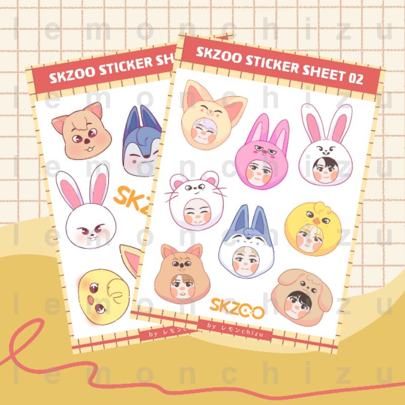 

SKZOO Stiker Set