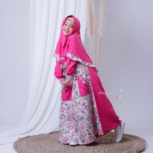 Najwa Kids, hawwa aiwa kids original, gamis anak branded, gamis anak terbaru