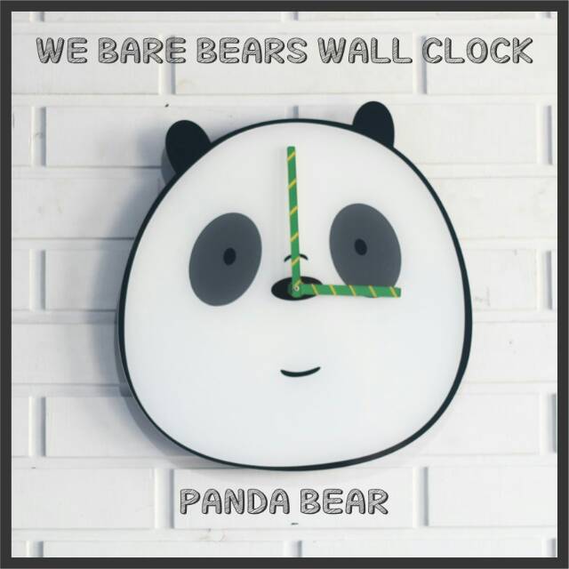 JAM DINDING PANDA WE BARE BEARS / JAM DINDING AKRILIK PANDA WE BARE BEARS
