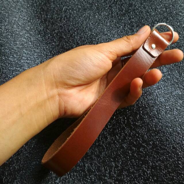 KOING GANCI GANTUNGAN KUNCI LANDYARD FREE CUSTOM NAMA KUKIT SAPI ASLI