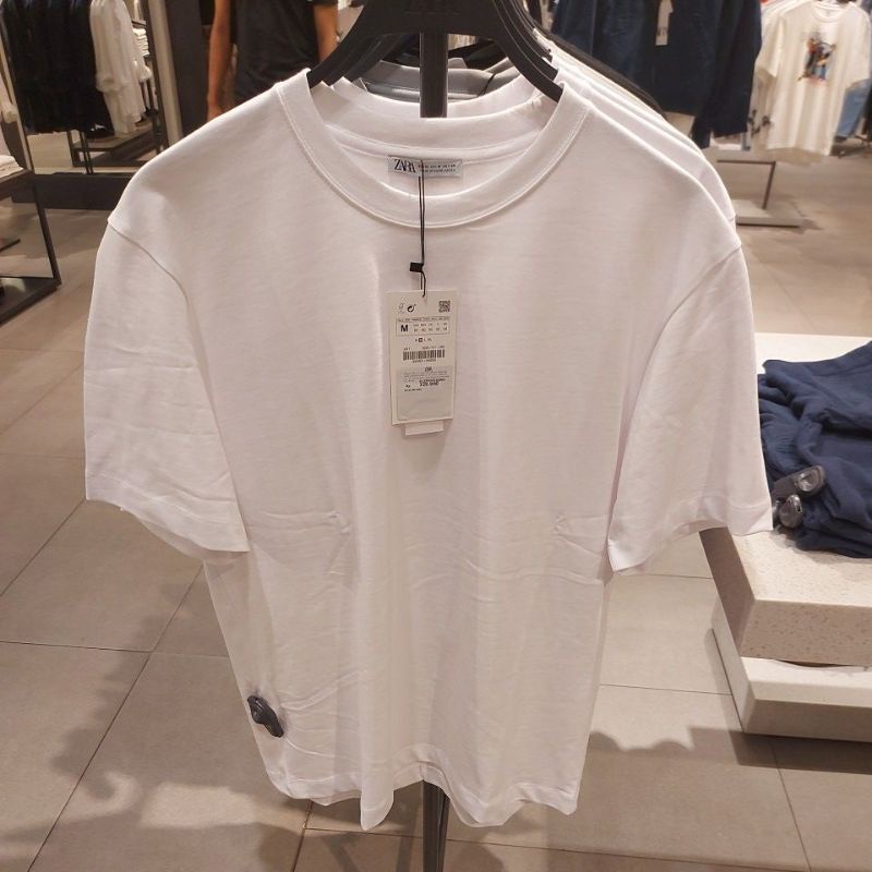 NEW ZARA MAN KAOS POLOS (HEAVY WEIGHT)