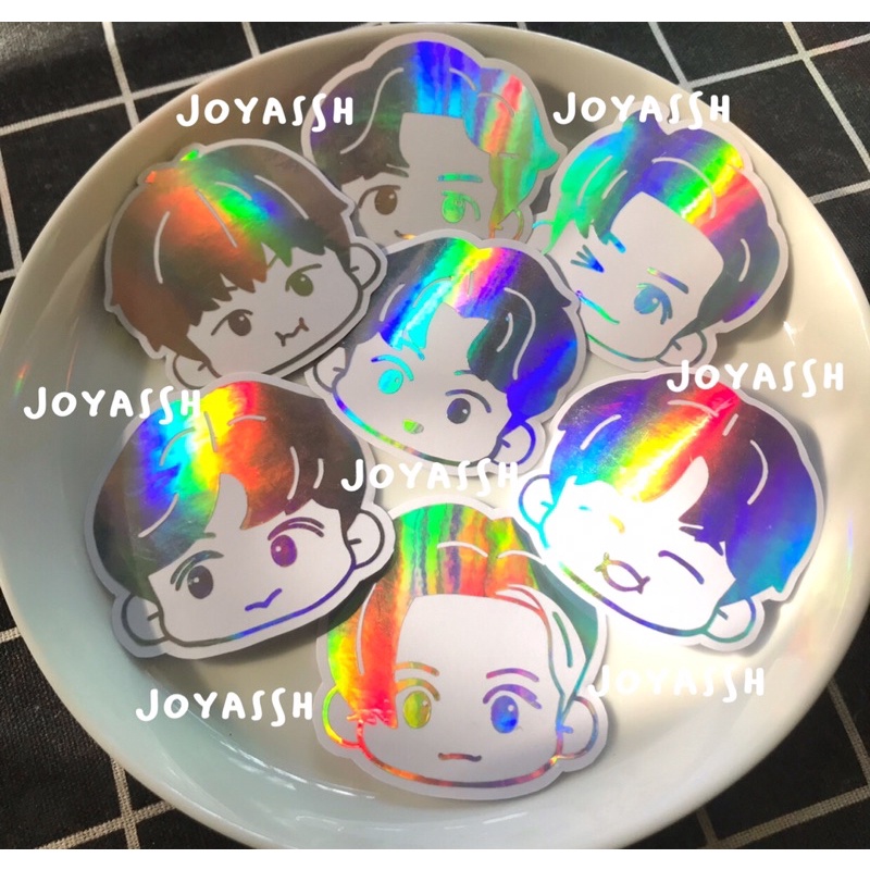 N C T CAFE 7 DREAM LIGHSTICK STICKER REFLECTIVE / STIKER HOLOGRAM N C T