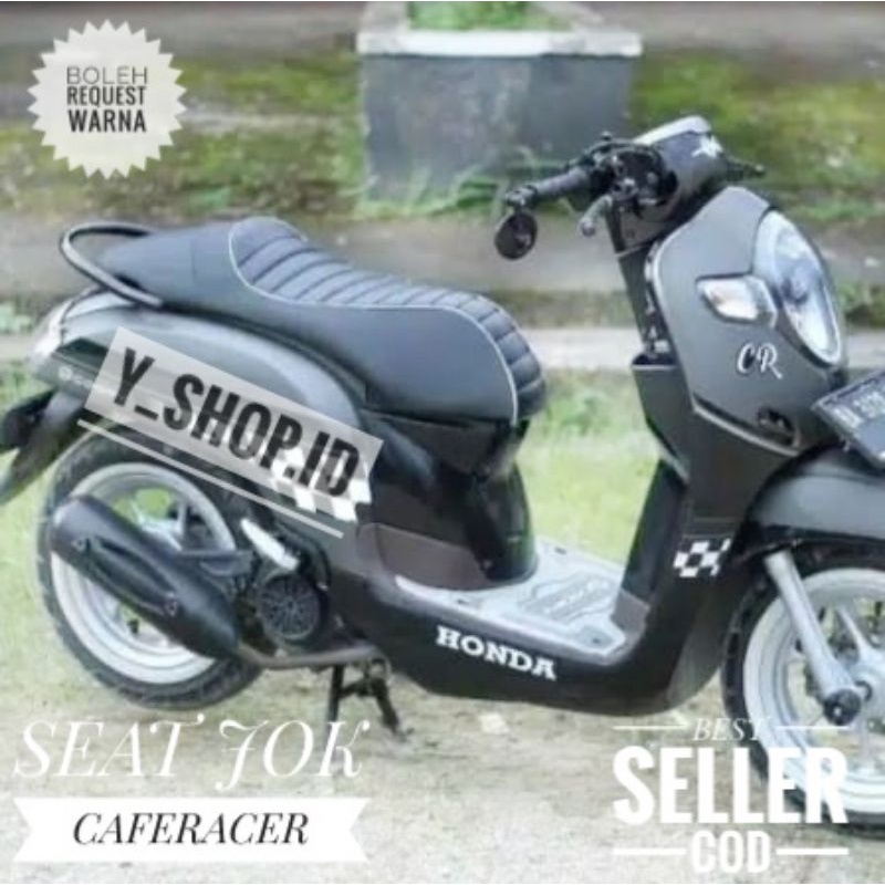 Jok Motor Scoopy Genio Beat Custom Caferacer