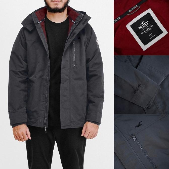Jaket Hollister All Weather Original jacket Winter Outdoor Grey