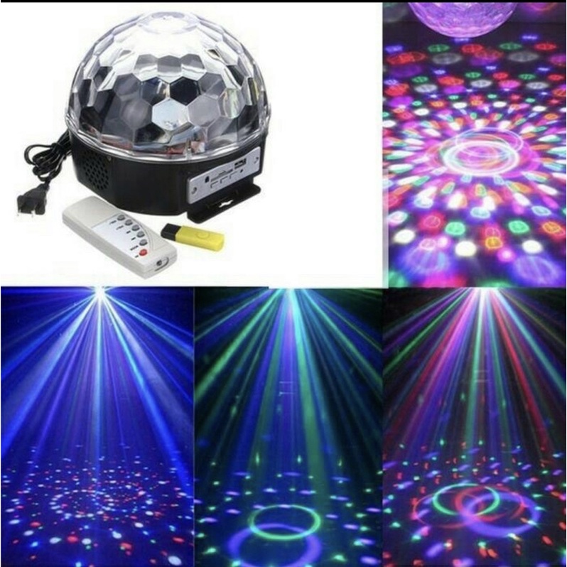 Lampu Disco Chrystal Magic ball Warna warni