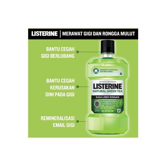 LISTERINE GREEN TEA MOUTHWASH 100ml obat kumur