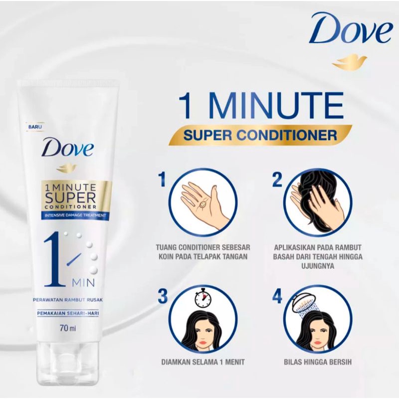 Dove 1 Minute Super Conditioner - Intensive Damage Treatment 70 ml