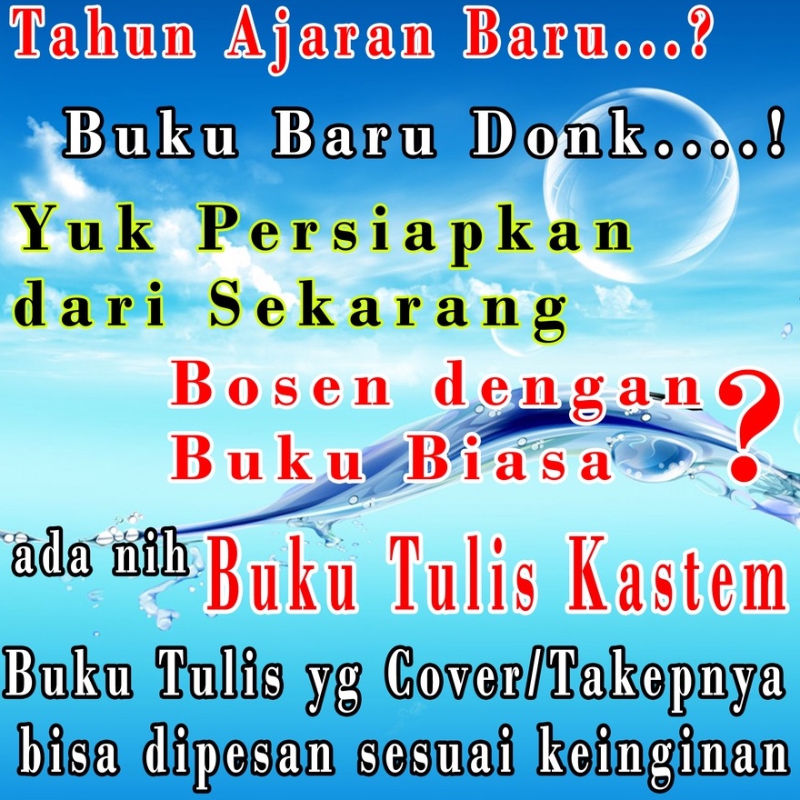 

Buku Tulis Sekolah Kastem