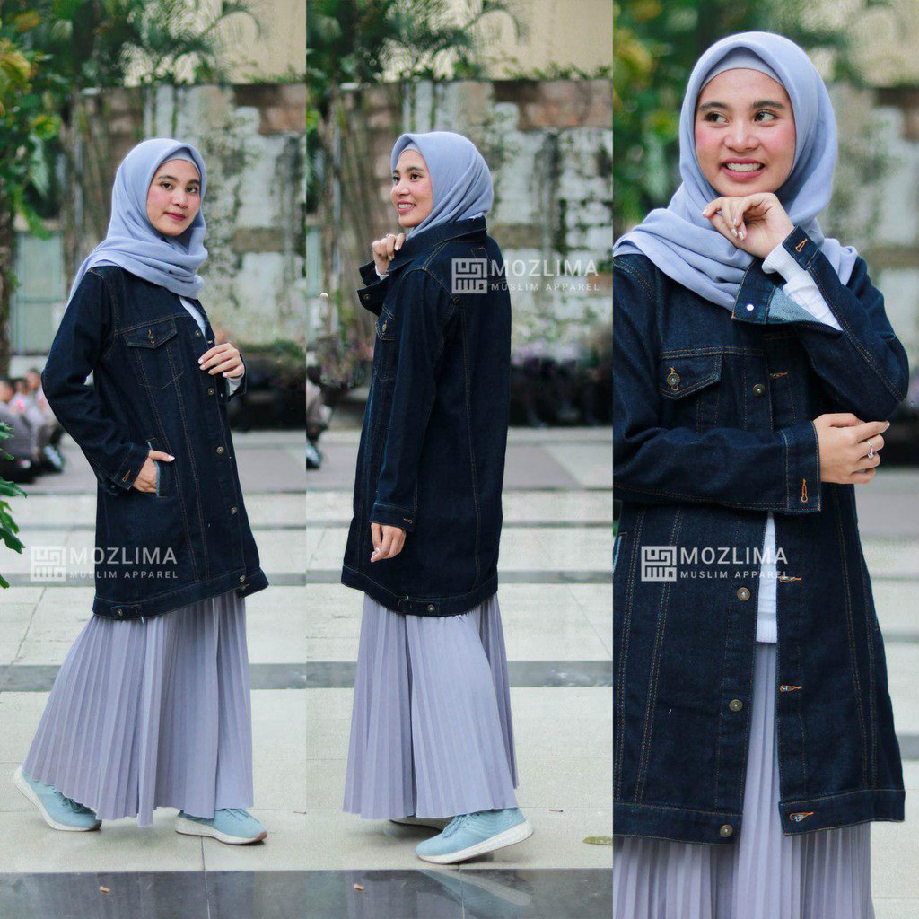 jacket jeans muslimah