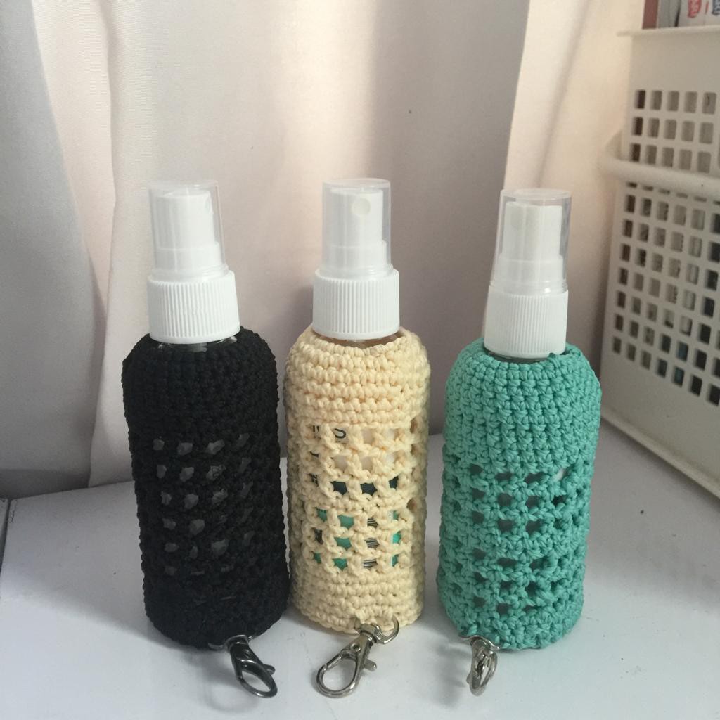 Hand Sanitizer Holder / Gantungan Rajut Handmade + Hand Sanitizer