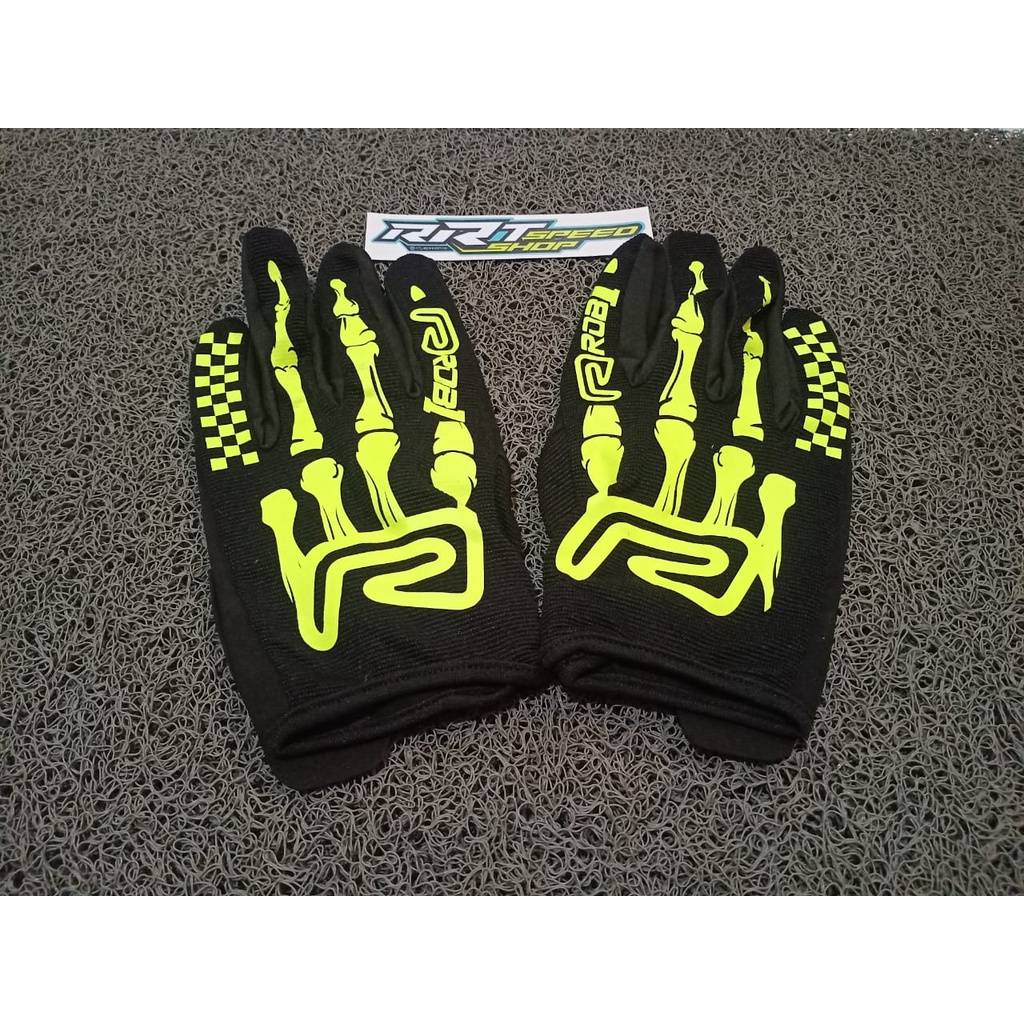 NEW GLOVE / SARUNG TANGAN ROB1 RACING SKULL