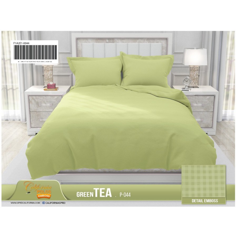 Sprei Polos Emboss California By My Love Green Tea 160x200