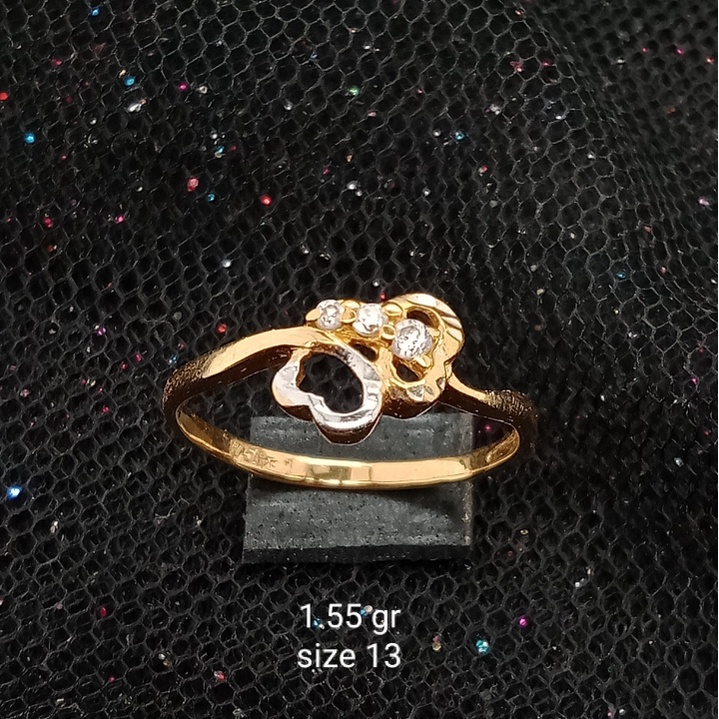 Cincin Emas 17K - 1.55 gr Kadar 750 - 552