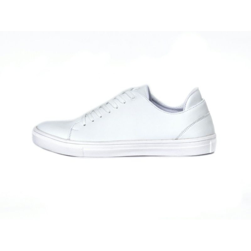 TROY WHITE |WOLF x HEROES| Sepatu Pria Putih Polos Casual Sneakers sport Ori