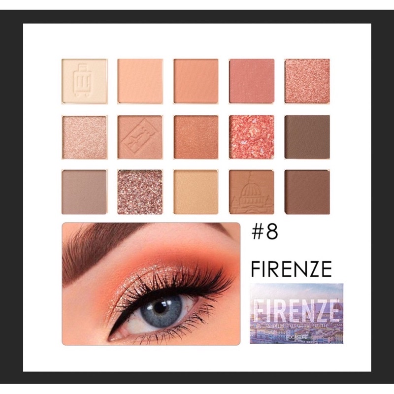 Focallure Eyeshadow Firenze Eyeshadow Palette Matte Shimmer Eye Shadow Focallure FA100