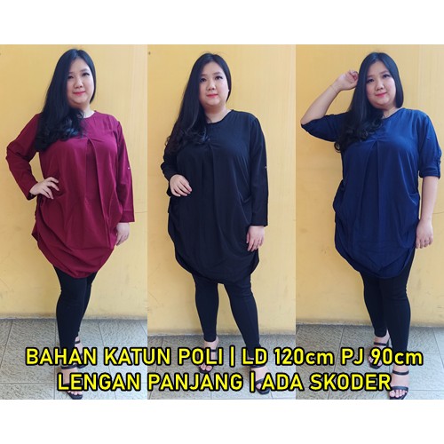 JUNE TUNIK JUMBO POLOS 3XL HARGA SPESIAL/PROMO