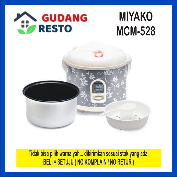 Rice Cooker 1.8 L / Magic com Miyako MCM 528 / MCM-528 / Penanak nasi