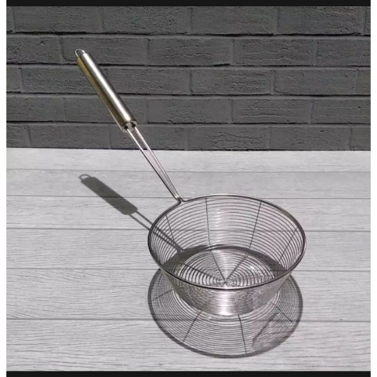 Saringan Serok Mie Full Stainless 18 cm