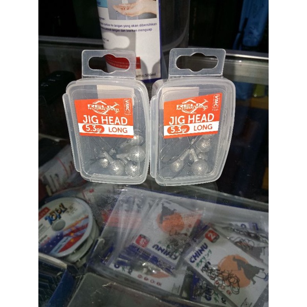 JIG HEAD RELIX NUSANTARA VMC HOOK 5,3 GR LONG