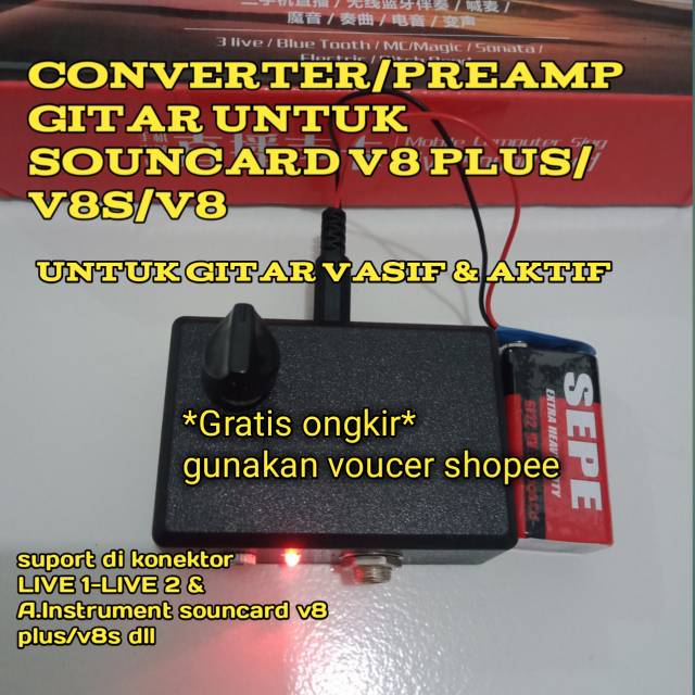 PROMO CONVERTER SOUNCARD v8  AKTIF SUPORT  SEPUL AKTIF & VASIF