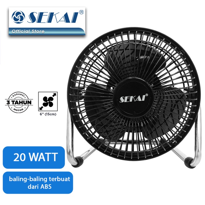 SEKAI Desk/Floor Fan 6 inch HDO615S Kipas Angin Meja Lantai HDO 615 S
