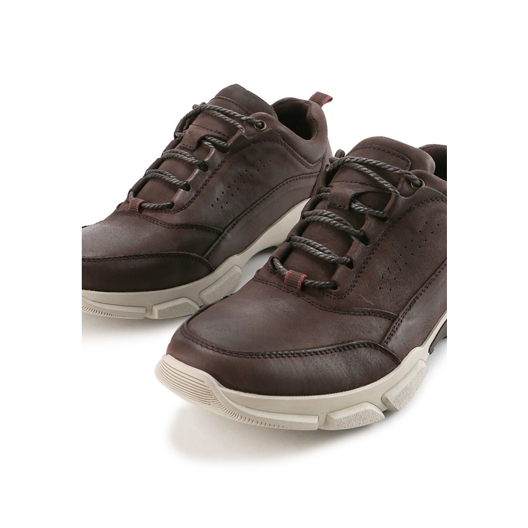 SEPATU SNEAKER JIM JOKER PRIA ORIGINAL CASUAL KULIT ASLI COKLAT JJ07