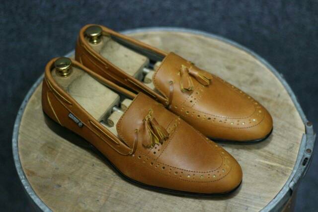Sepatu Pantofel Kulit Sapi Asli Formal Pria Kerja Kasual CEVANY DEROSA