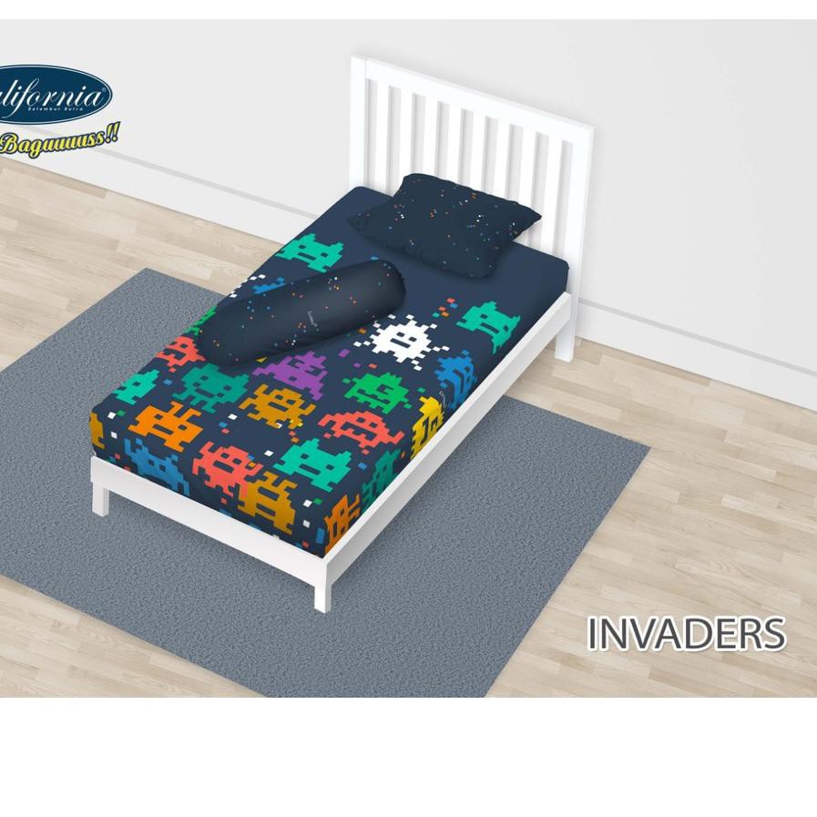 {[PROMO]} WW Sprei California - INVADERS - 120x200 (Single) - Tinggi 220cm - Paling Laku